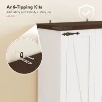 HOMCOM 71" Tall Kitchen Pantry Cabinet, Farmhouse Kitchen Storage Cabinet with Soft-Close Drawer and Adjustable Shelves, White(m-6)