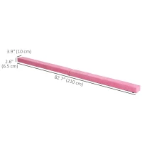 Soozier 7ft Folding Balance Beam, Gymnastics Beam with Wood Core, Pink(m-3)
