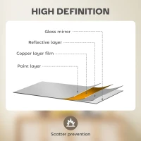 HOMCOM 30" Round Mirror, Bathroom Wall Mirror with Metal Frame, Decorative Vanity Mirror for Living Room, Bedroom, Black(m-6)