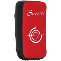 Soozier 16.5 in Muay Thai Kick Shield Punching Pad, Kick Shield for Martial Arts, Karate, Kickboxing, MMA x 1 Unit, Red(m-11)
