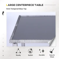 Outsunny 5 Pieces Wicker Patio Conversation Dining Furniture Set with Cushions, Table and Ottomans, Bright Blue(m-6)