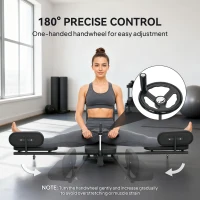 Soozier Leg Stretcher, 180° Adjustable Leg Split Machine with Handwheels, Leg Stretching Equipment for Flexibility(m-5)