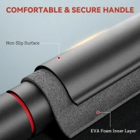 Soozier Pull Up Bar Doorway No Screws, Chin Up Bar with Level Metre, 37.8"-51.2" (96-130cm) Width Adjustable, Max Load 440lbs(m-7)