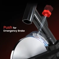 Soozier Upright Exercise Bike, Magnetic Resistance Stationary Bike with LCD Display, Indoor Cycling Bike for Home w/ Adjustable Resistance, Comfortable Seat Cushion(m-7)