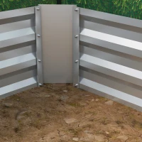 Outsunny 8.6 x 3 x 1ft Raised Garden Bed with Mini Greenhouse, Galvanized Raised Garden Bed with Cover for Herbs and Vegetables, Small Greenhouse for Patio Garden Balcony, Green(m-10)