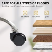 HOMCOM High Back Office Chair, Reclining Desk Chair with Footrest, High Resilience Foam, Rolling Wheels, Cream White(m-7)