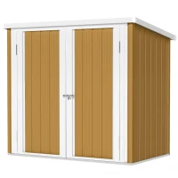 Outsunny 5' x 3' Metal Garden Storage Shed, Tool House with Double Doors for Backyard, Patio, Lawn(m-2)