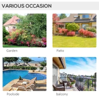 Outsunny 3 Pieces Patio PE Rattan Bistro Set Cushioned Armchair Sofa and Coffee Table Outdoor Furniture(m-6)