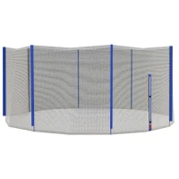 Soozier Trampoline Net Enclosure, Trampoline Netting Replacement with Zippered Entrance for 12ft Round Trampoline(m-11)