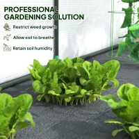 Outsunny Walk-in Lean-to Greenhouse, Outdoor Gardening Green House with Zipper Roll-up Doors and Window, 7' x 3' x 5', White(m-4)