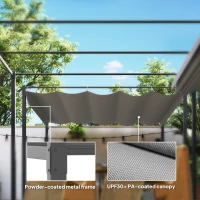 Outsunny 10' x 10' Outdoor Gazebo, Retractable Pergola Canopy with Magnetic Fixture, UPF30+ Metal Pergola Kit, Grey(m-6)