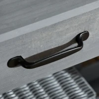 Outsunny Potting Bench Table Garden Work Bench Workstation with Drawer, Removable Sink and Hooks, 45.3" x 17.7" x 48.4", Grey(m-10)