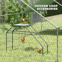 PawHut Chicken Coop Perches with Adjustable Swing, 10 Roosting Bars, for Backyard, Farm(m-6)