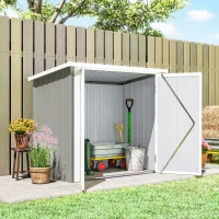 Outsunny 5' x 3' Metal Garden Storage Shed, Tool House with Double Doors for Backyard, Patio, Lawn(m-9)