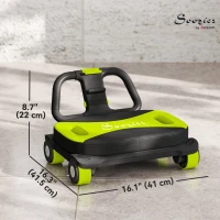 Soozier Ab Wheel Roller, Automatic Rebound Abdominal Wheel, Core Training Equipment with Phone Holder and Foldable Handle(m-3)