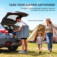 Outsunny Folding Outdoor Chaise Lounge Sun Tanning Chair with Face Cavity, Pillow, 5-level Adjustable for Beach, Pool, Gray(m-7)