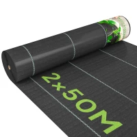 Outsunny 6.5ft x 164ft Weed Barrier, Landscape Fabric, for Greenhouse Yard Garden Weed Control, Heavy-Duty & Easy Setup, 4.6oz(m-10)