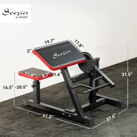 Soozier 2-In-1 Bicep Preacher Curl Bench Bicep Curl Machine with Adjustable Seat and Elbow Cushion, for Home Gym Workout(m-3)