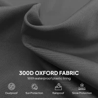 Outsunny 87-Inch Patio Umbrella Cover for for 10ft to 13ft Outdoor Offset Umbrella, Black(m-5)