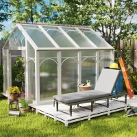 Outsunny Folding Outdoor Lounge Chair, Wicker Chaise Lounge Tanning Chair with Cushion for Beach, Poolside, Garden, Grey(m-9)