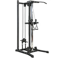 Soozier Cable Station Dual Pulley System with Pull up Bar and 14 Adjustable Positions(m-2)