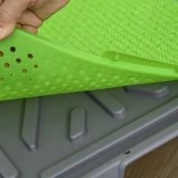 PawHut Artificial Grass Pee Pad for Dogs Potty Training, 26" x 16", 2 Packs, Green(m-10)