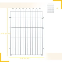 PawHut 36inch 8-Panel Dog Playpen Octagon Pet Exercise Playpen Crate Foldable Dog Cage Pen Puppy Kennel, Black(m-3)