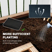 Outsunny Raised Garden Bed, Wooden Elevated Planter Box Outdoor with Legs, for Vegetables, Flowers, Herbs, L-shaped, Carbonized(m-6)