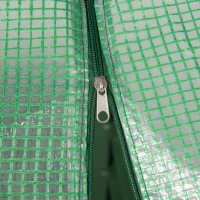 Outsunny Steel Outdoor Raised Garden Bed with Greenhouse,Cover, Roll Up Door, Dual Use, 50"x37.4"x36.2", Green(m-11)