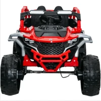 12V 2-Seater Kids Electric UTV Ride-On with Parental Remote Control, Electric Go-Kart with Music & Flashlights, 45.5" L x 28.5" W x 24.5" H, Red(m-2)