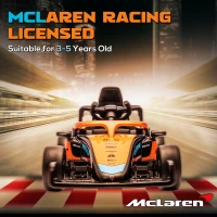 Qaba 12V Electric Car for Kids with Suspension, Music, MP3, Remote Control for 3-5 Years, Orange(m-4)