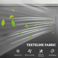 Outsunny 3-Seat Outdoor Glider Chair, Patio Rocking Chair, Steel Frame, Sling Fabric Seat for Garden, Backyard, Lawn, Grey(m-6)