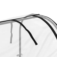 Outsunny Raised Garden Bed with Cover, Metal Elevated Planter Box with Bottom Shelf and Liner, Black(m-9)