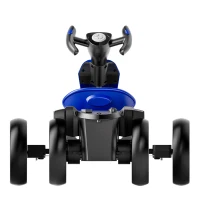 12V Electric Kids Go-Kart with 4.5Ah Battery and Adjustable Seat, Foldable Ride-On with Music & Flashing Lights, 38" L x 22.5" W x 18.5" H, Blue(m-14)