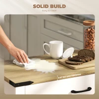 HOMCOM Sideboard Buffet Cabinet, Farmhouse Kitchen Storage Cabinet w/ Drawer and Shelf for Living Room, Entryway(m-6)