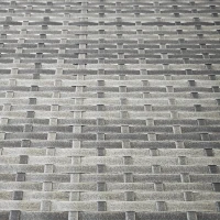 Outsunny Half Round Side Table, PE Rattan Coffee Table with Metal Frame for Patio, Garden, Balcony, Grey(m-9)