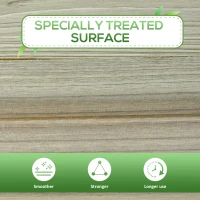 Outsunny Elevated Planter Box with Legs and Storage Shelf, Raised Garden Bed, Elevated Wooden Planter Box, Green(m-7)