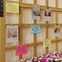 Outsunny Wooden Raised Garden Bed with Lattice Trellis, Outdoor Elevated Planter Box with Drainage Holes for Climbing Plants(m-10)