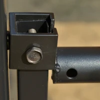 Outsunny 10' x 8' Outdoor Retractable Canopy Pergola Steel Frame Patio Pergola Shelter Sun Shade with Arc Roof, Beige(m-11)