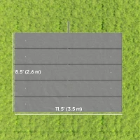 Outsunny 8.5' x 11.5' Retractable Pergola Canopy Replacement, Fit 10' x 13' Frame, Pergola Cover Replacement Top Only, Light Grey(m-3)