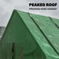 Outsunny Portable Mini Greenhouse with Mesh Windows for Indoor and Outdoor, 94.5" x 35.4" x 35.4", Green(m-9)