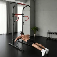 Soozier Power Tower, Pull Up Bar, Dip Station for Home Office Gym Multi-Function Workout Equipment(m-9)