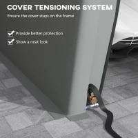 Outsunny Carport 12' x 20' Portable Garage, Heavy Duty Car Port Canopy with Ventilation Windows and Large Roll-up Door, Gray(m-8)