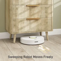 HOMCOM Fluted Chest of Drawers, Modern 3 Drawer Dresser with Pine Wood Legs, Finger Pulls for Closet, Living Room, Hallway, Oak(m-6)