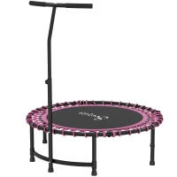 Soozier 45" Mini Trampoline for Adults, Foldable Fitness Exercise Rebounder with Adjustable Handle(m-2)