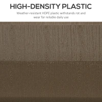 Outsunny Umbrella Stand for 1.5", or 1.9" Umbrella Poles, Fillable Umbrella Base, Brown(m-6)