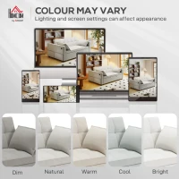 HOMCOM 3‑in‑1 Convertible Sofa Bed, Pull Out Sleeper Sofa with USB Charging, Adjustable Backrest, Side Pockets, Beige(m-9)