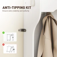 HOMCOM 4-In-1 Hall Tree with Bench and Shoe Storage, Farmhouse Coat Rack Shoe Bench with 12 Shoe Cubbies, 6 Hooks, White(m-6)