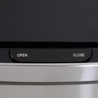 HOMCOM Sensor Trash Can, 19 Gallon Stainless Steel Kitchen Garbage Can with 3 Compartments, Removable Inner Buckets, Silver(m-10)