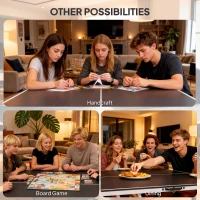 Soozier 9' x 5' Full Size Table Tennis Table, Folding Ping Pong Table with Paddles and Balls, Dark Grey(m-7)